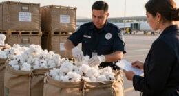 CBP Seizes 440 Pounds Of Unprocessed Cotton At Virginia’s Dulles Airport