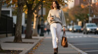 6 Ways Fashion Insiders Style White Jeans For Fall
