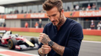 David Beckham Just Wore His Coolest All-Black Tudor To The Madrid Formula 1 Grand Prix